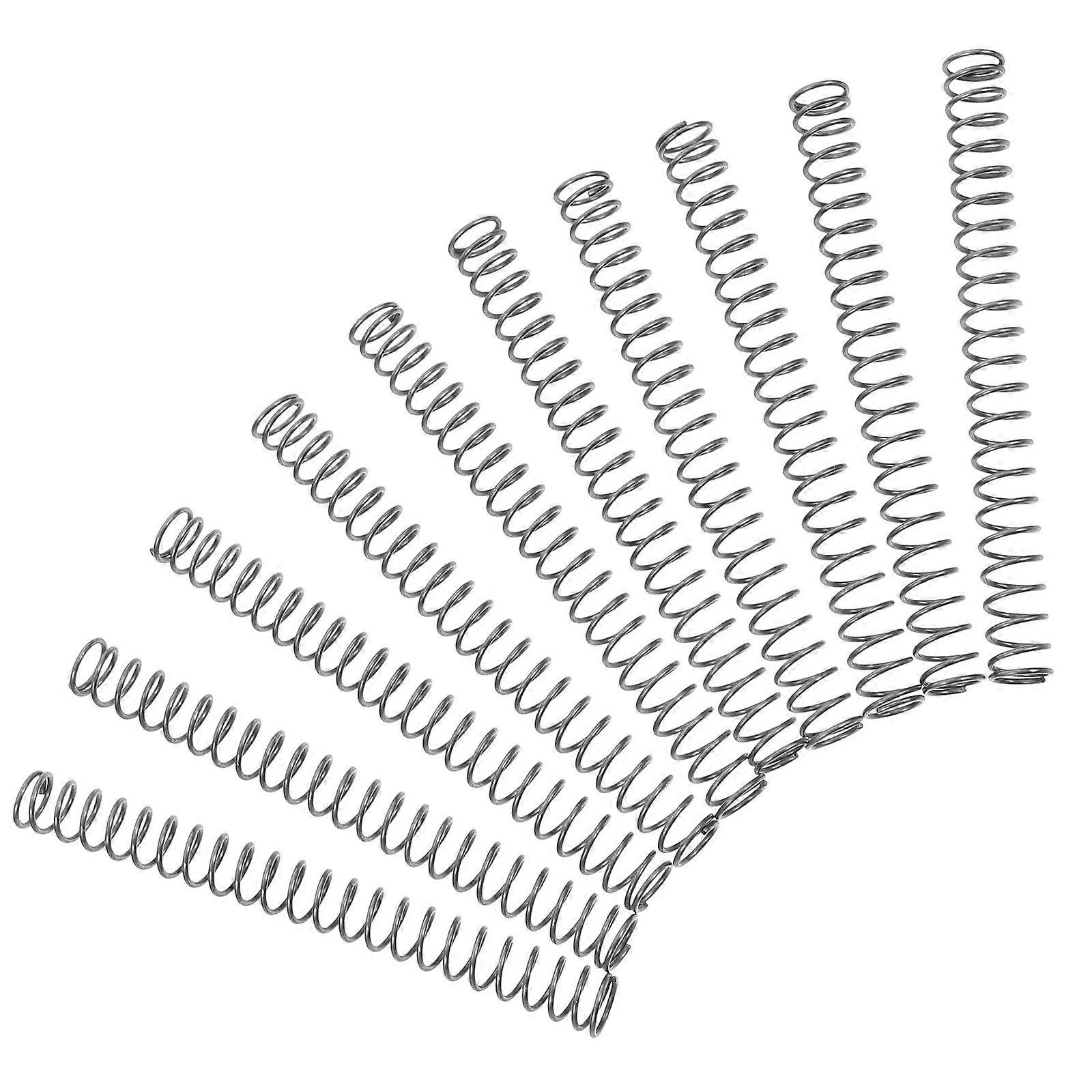 Compression Springs For Diy Projects Mechanical Assembly Silver Iron 10Pcs