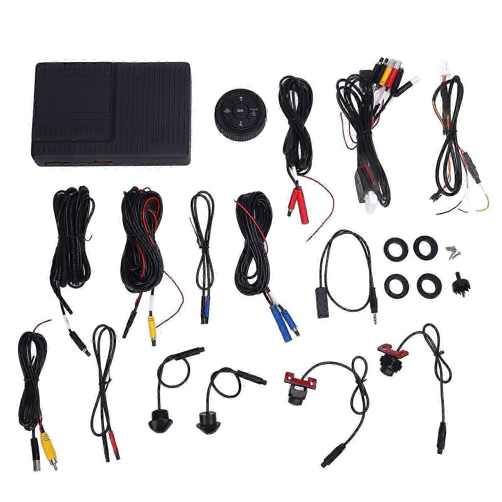 All Round Rear View Camera System 360 Deg Panoramic Bird View Car System Ai Warning Universal For Cars