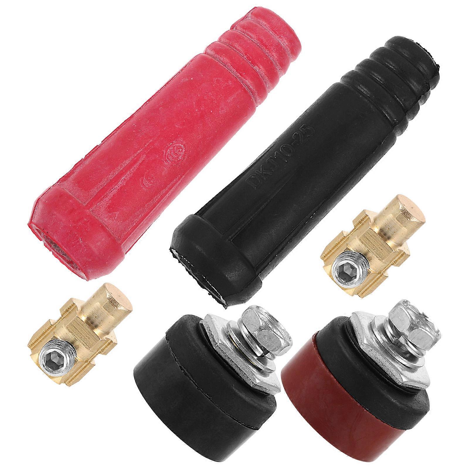 Welding Cable Connector Replacement Welding Connector Assorted Color 7.20X1.80X1.30CM Secure Connection 1 Set