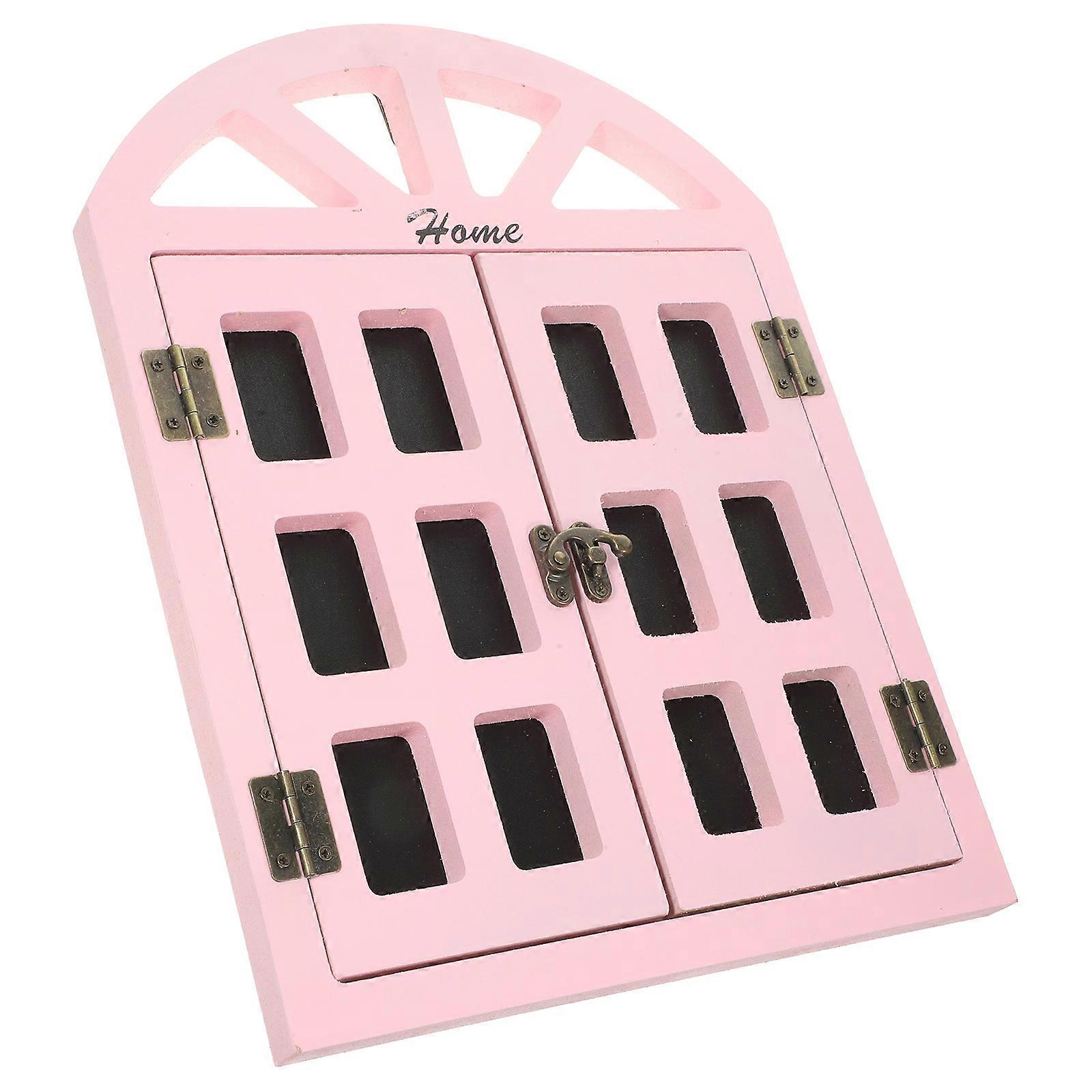 Wooden Window Chalkboard Pink Restaurant Decor Featuring Smooth Writing Surface