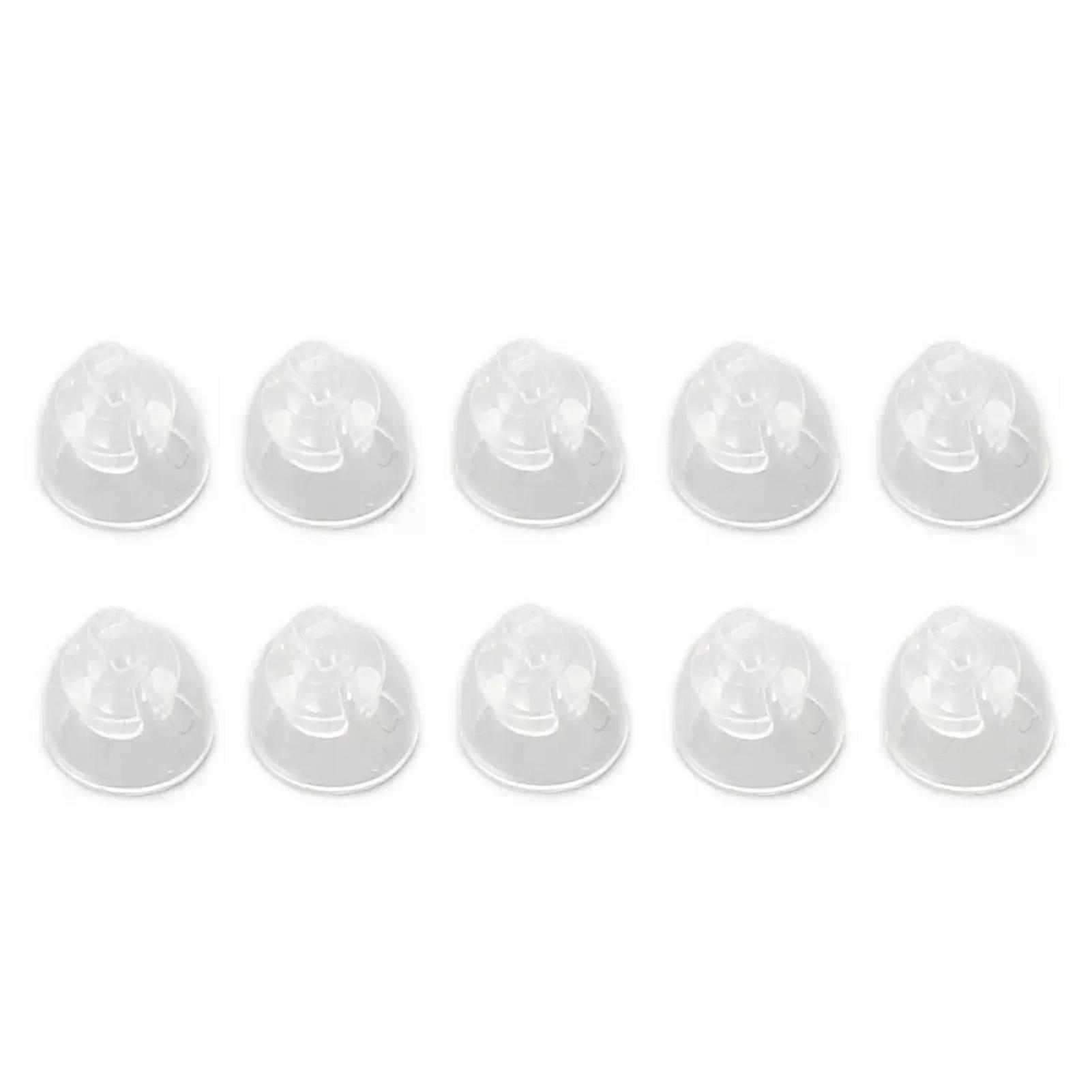 6mm High Transparency Domes Earplug Single Layer Washable Silicone Anti Static Silicone Domes Earplug Closed Domes Ear Tip