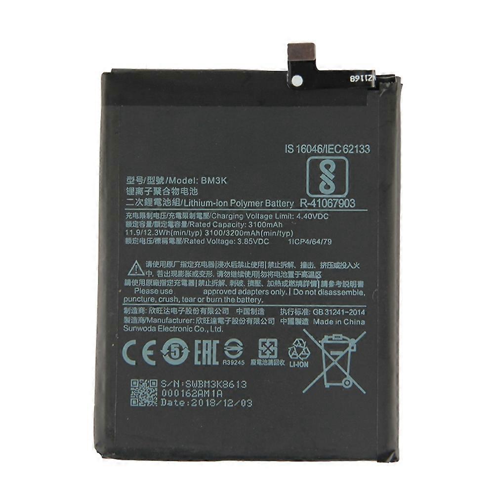 For Xiaomi Mi Mix 3 3.85V 3100mAh Rechargeable Li ion Polymer Battery Replacement Part (Encode: BM3K