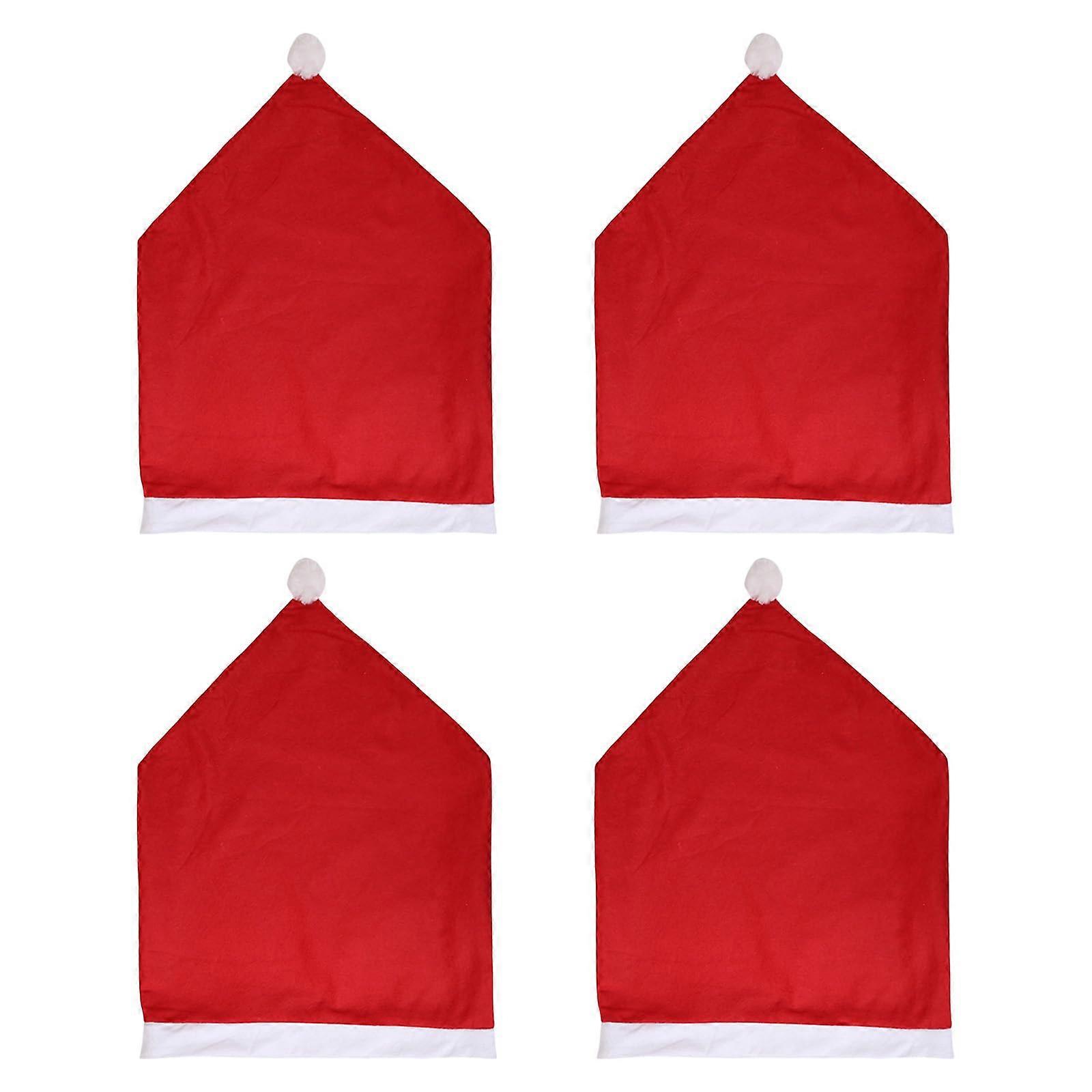 Weihnachtsfutterstuhl 圣诞帽套头衫 Stuhl 后背 Fr Dekoration 红色 B