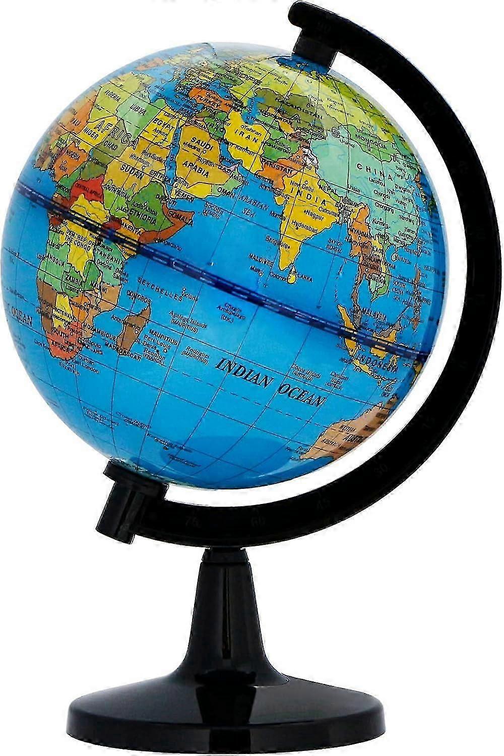 10cm World Globe - English Map - Educational/Geography/Modern Desktop Decor