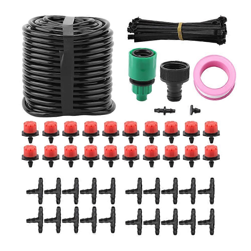 20m Micro Drip Irrigation System Automatic Watering System Kit for Planting Garden (US Plug)