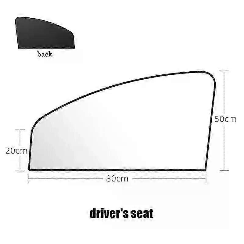 Summer Car Sunshade with Strong Magnetic Suction for Heat Insulation and Side Window Coverage