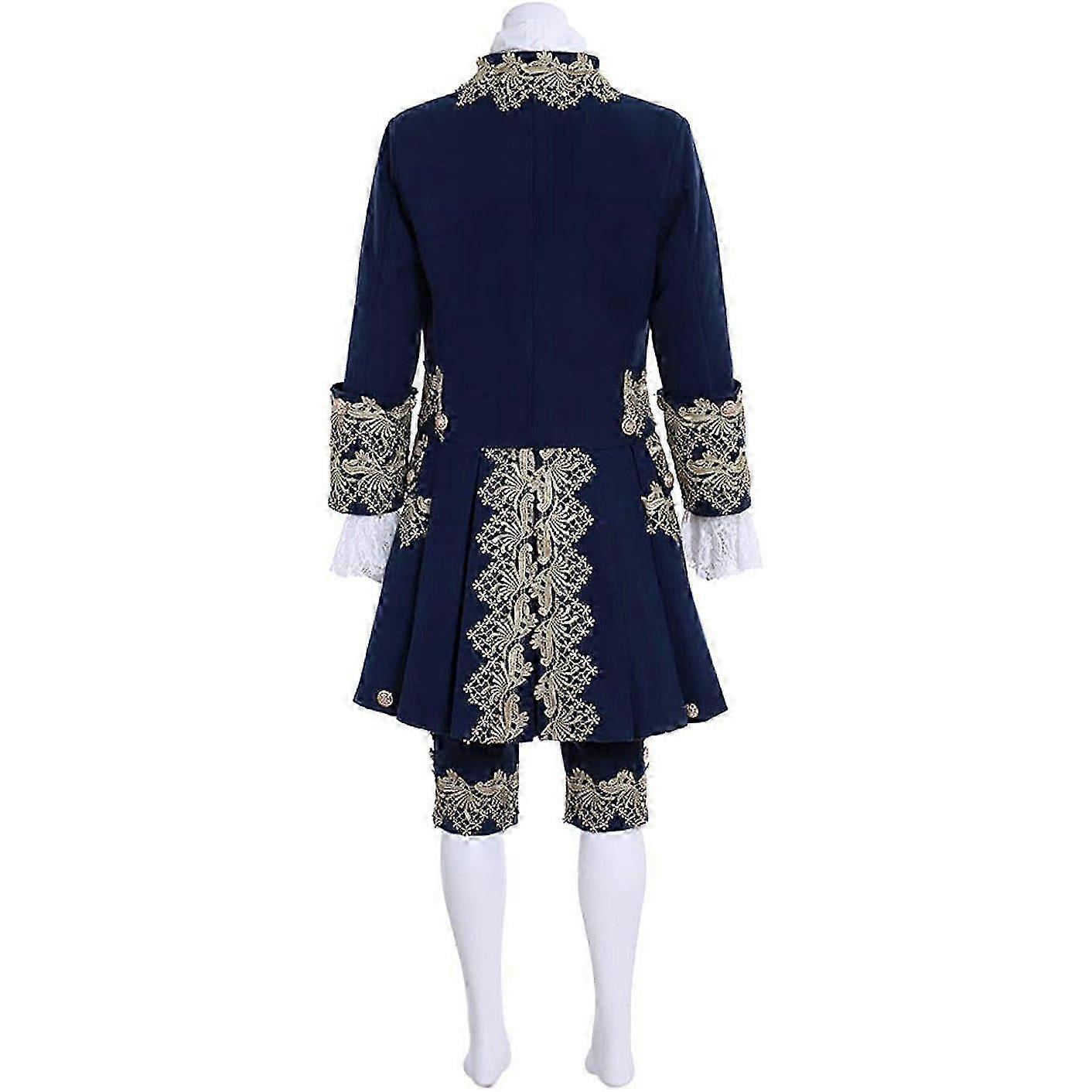 "Men's Victorian Fancy Outfit 18th Century Regency Tailcoat Vest Halloween Costume" NL