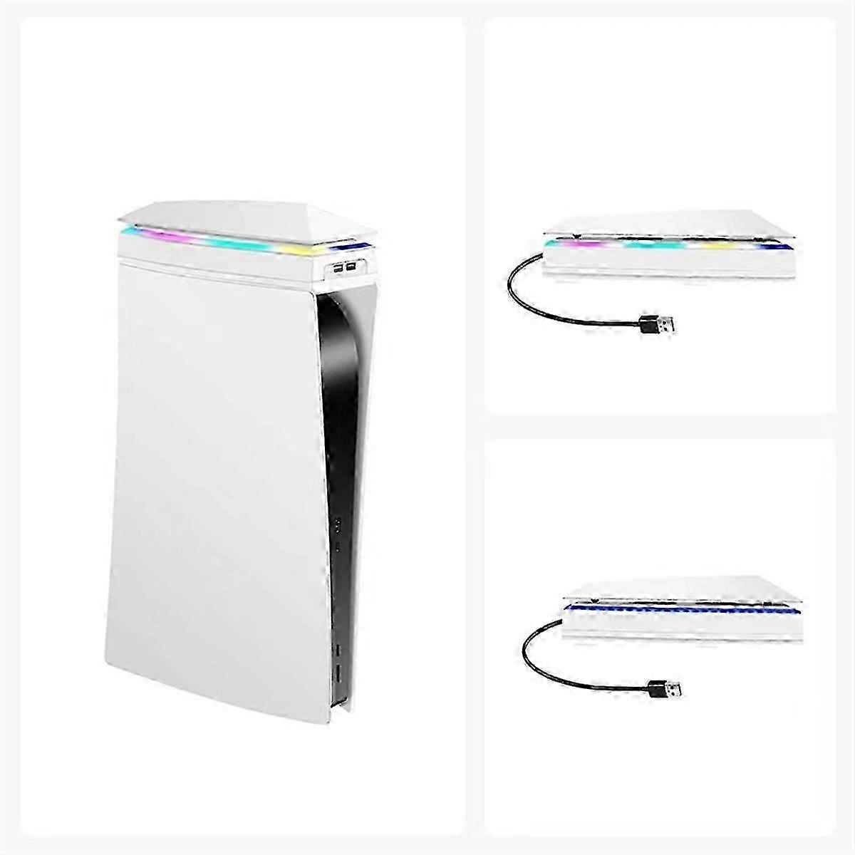 For Console Upper Cooling Fan Gaming Stand Bracket with RGB Dustproof Colorful Atmosphere
