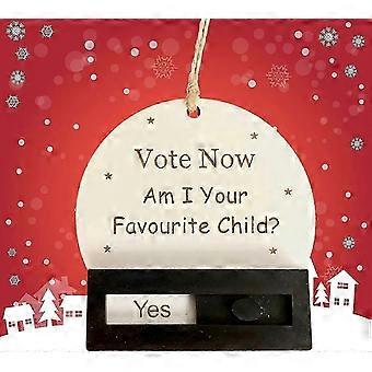 Boule de Noël humoristique à échelle coulissante, modèle 2025 : Votez maintenant ! Suis-je votre…