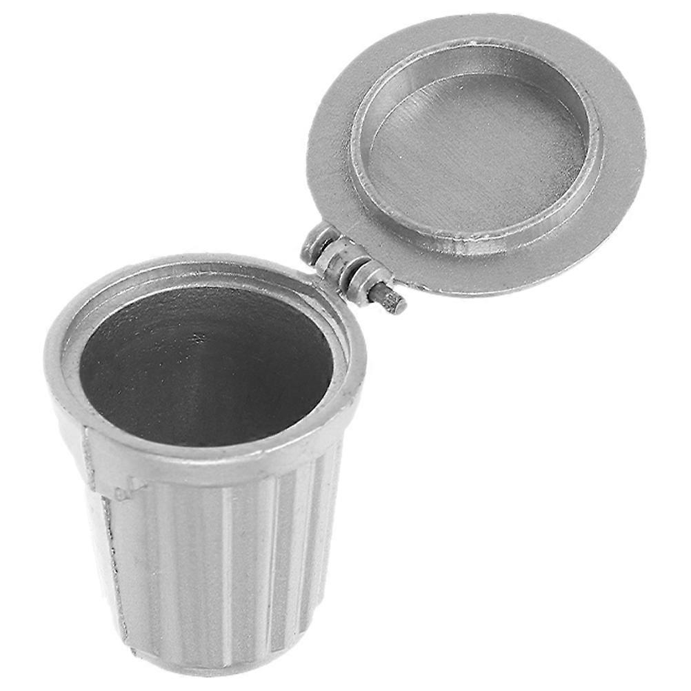 Mini Trashcan Dollhouse Trash Can for Playing Small Garbage Pail Toy