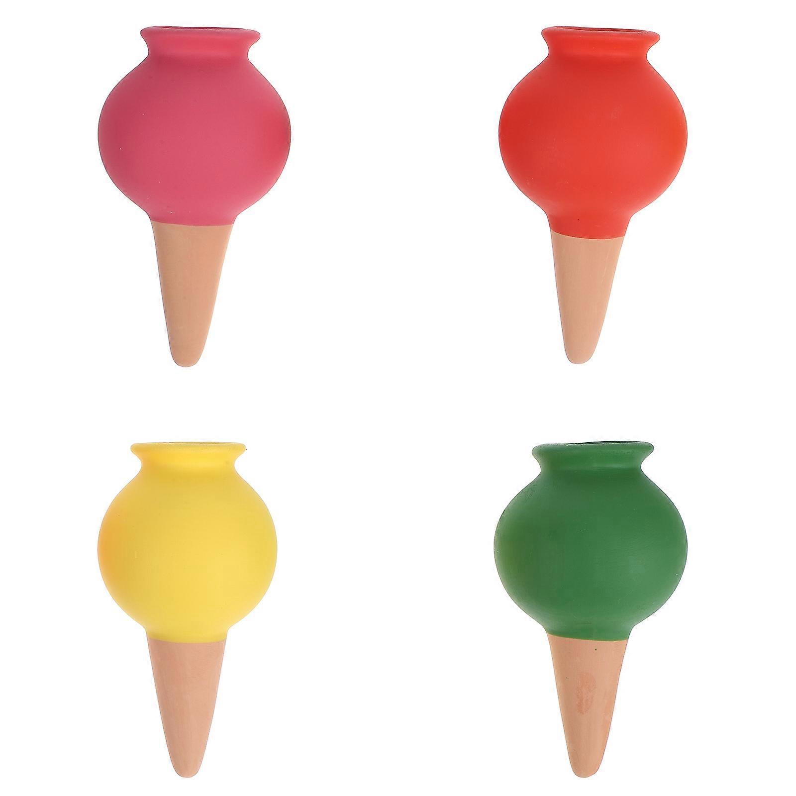 Ceramic Plant Watering System Drip Irrigation for Garden 4Pcs
