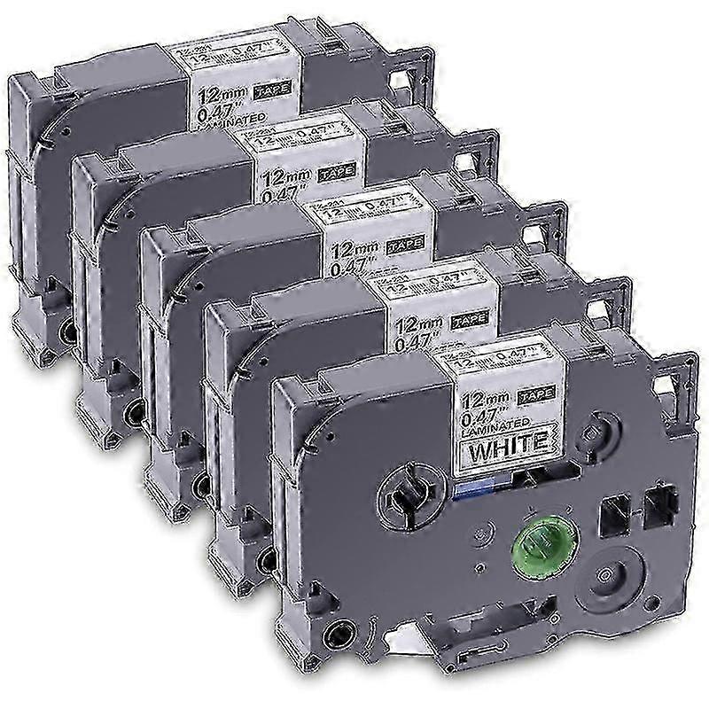 5-Pack Label Maker Tape for TZe-231 -231 Laminated P-Press Label Maker Tape, for Model PT D200 D210 H100 1880