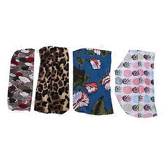4pcs bandeaux à la mode élastique tête wrap bande de cheveux doux pour les femmes fillesYMMR)