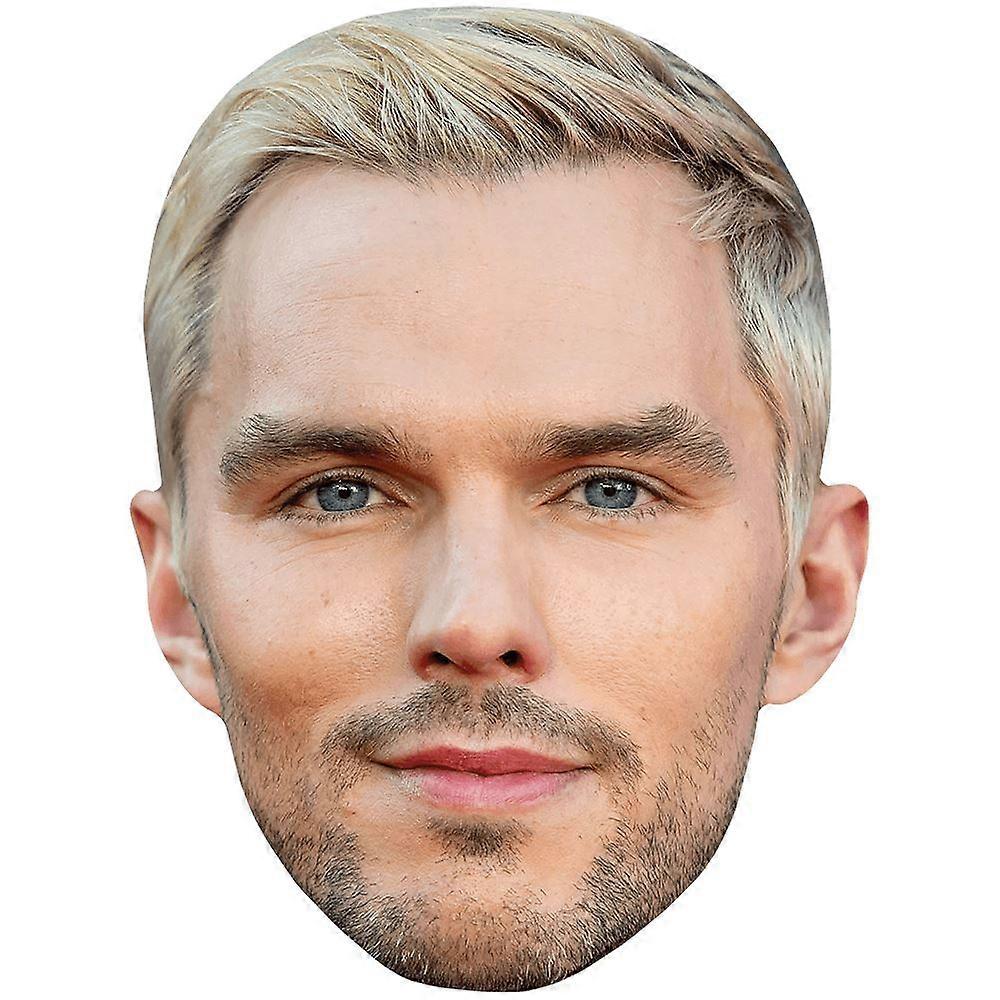 Nicholas Hoult (Blonde) Celebrity Mask, Flat Card Face