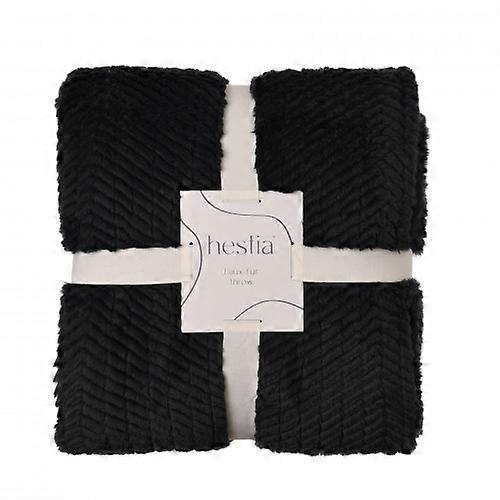 Hestia Graphite Grey Throw 150cm x 200cm