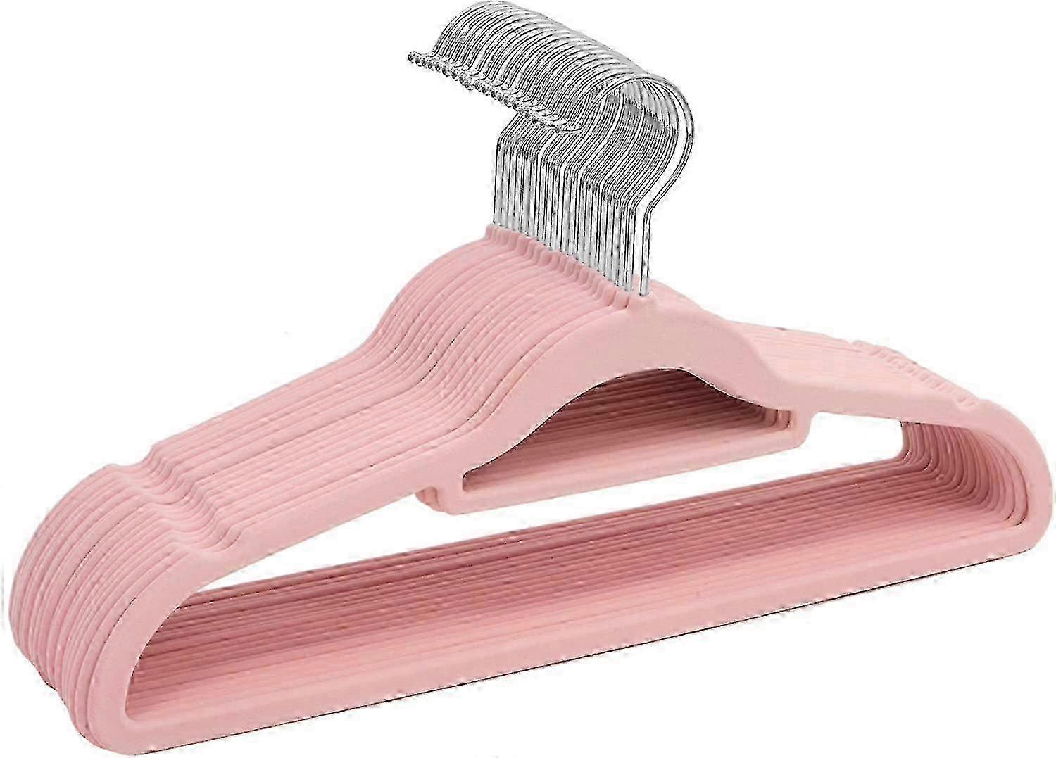 Paquet de 20 cintres en velours - conception antidérapante en velours pour une organisation parfaite de la garde-robe et un gain de place