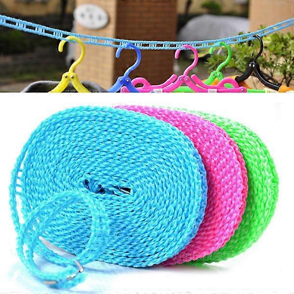 3 windproof clotheslines non-slip clothesline nylon rope