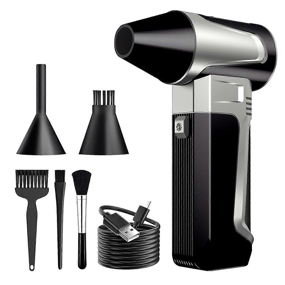 Compressed Air Duster,Turbo Jet Handheld Blower,High Speed 130000RPM Air Duster, for Keyboards Home Outdoor Dust