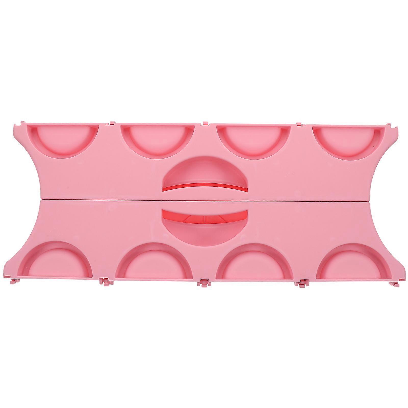 Pink Reusable PP Material Dumpling Maker with Smooth Nonstick Surface for Easy Cleaning 3.5 Inch