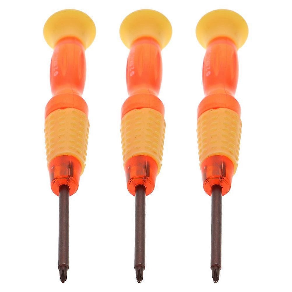 Yellow Anti-Slip Screw Wrench Tool for Car Keys Repair 3 Pieces