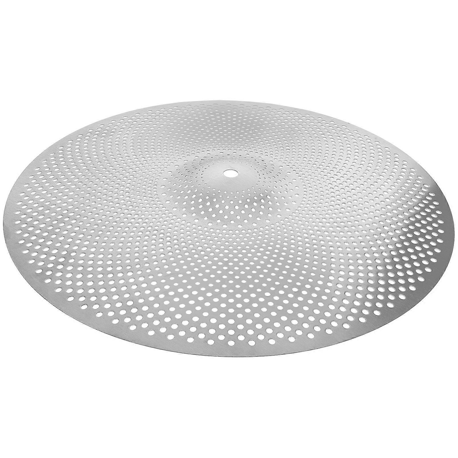 Percussion Mute Cymbal Practical Drum Set Accessory Round Shape Alloy Material Noise Reduction For Practice 1Pack