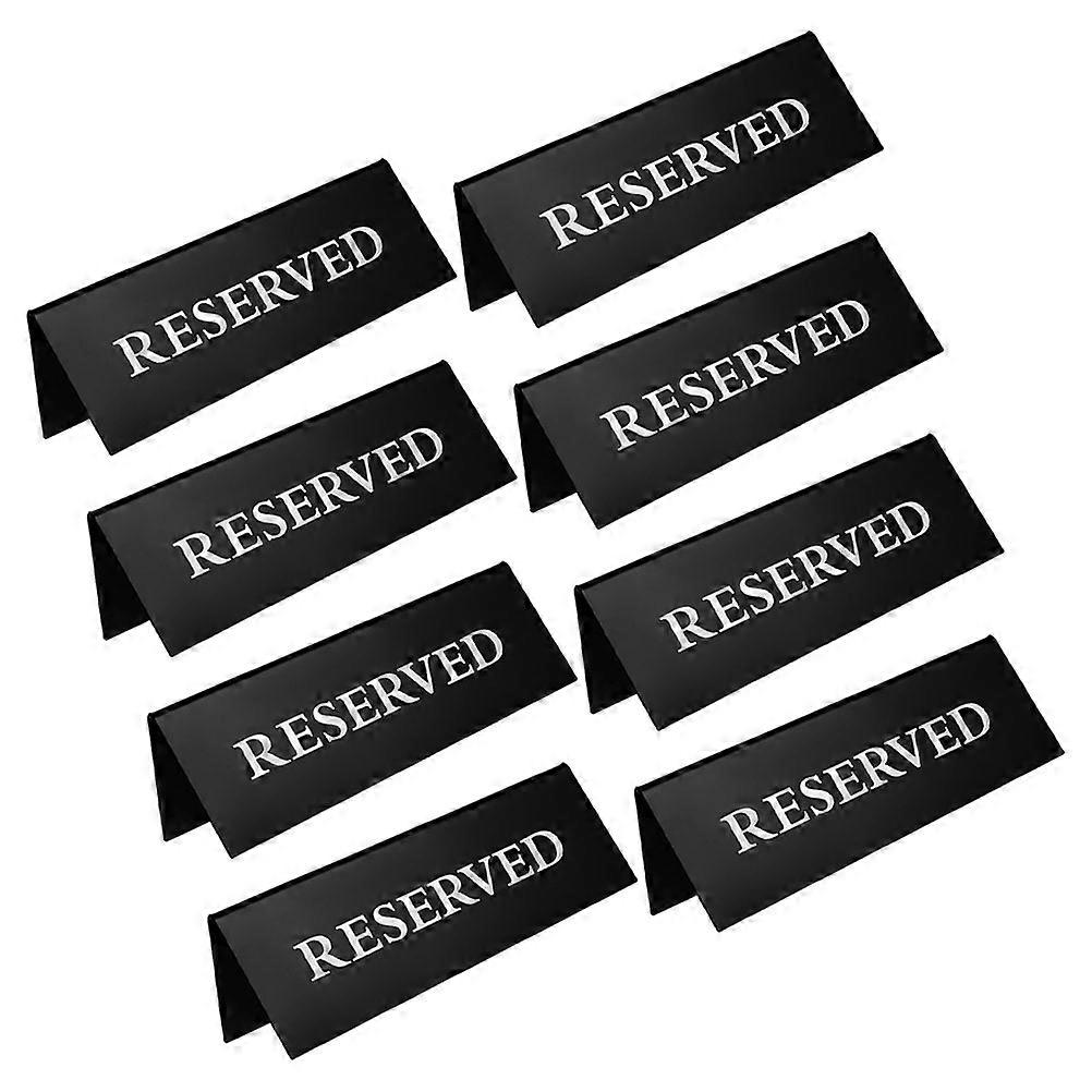 Seating Signs 8Pcs Rectangular Reserved Table Signs Ideal For Rustic Weddings Guests And Banquets Use