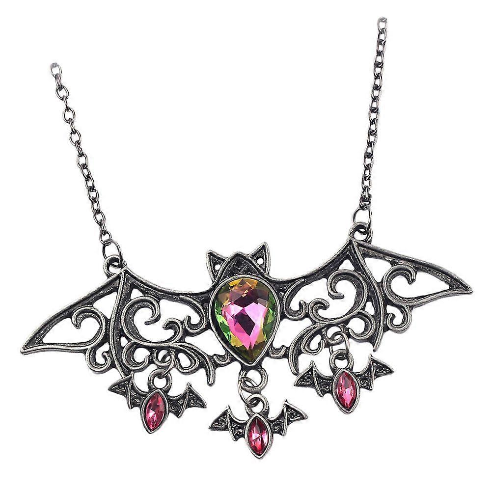 Here's a refined and engaging product description for your **Retro Bat Patterned Choker Necklace**:

 

**Retro Bat Patterned Choker Necklace –