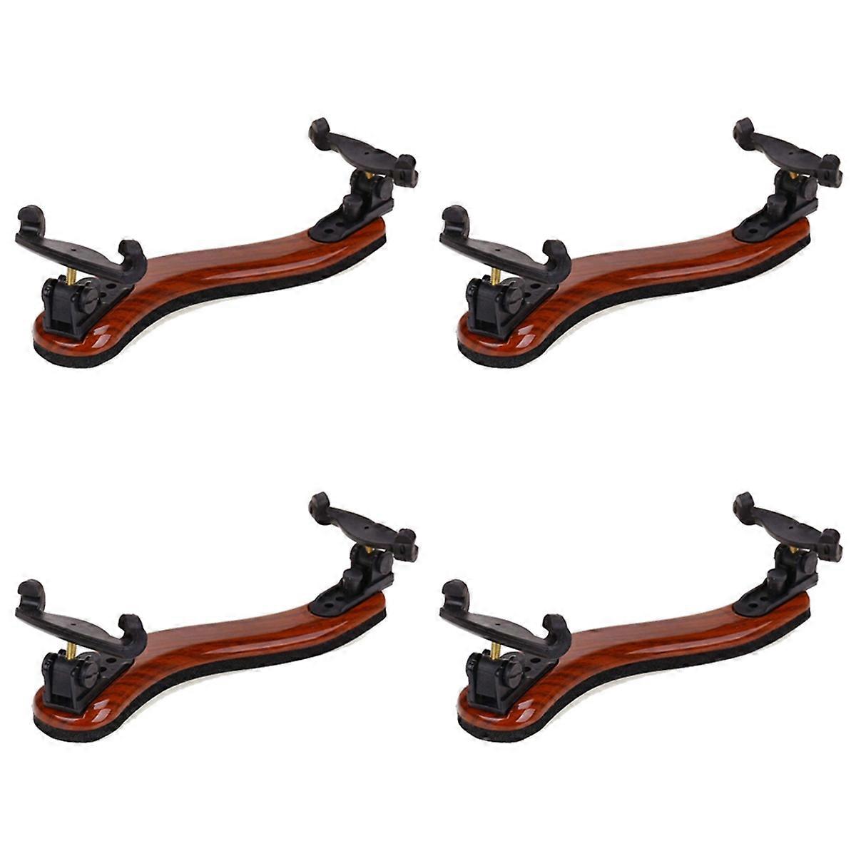 4X Violin Shoulder Rest Support Professional 3/4 4/4 Adjustable Maple Wood Violin Shoulder Rest Viol