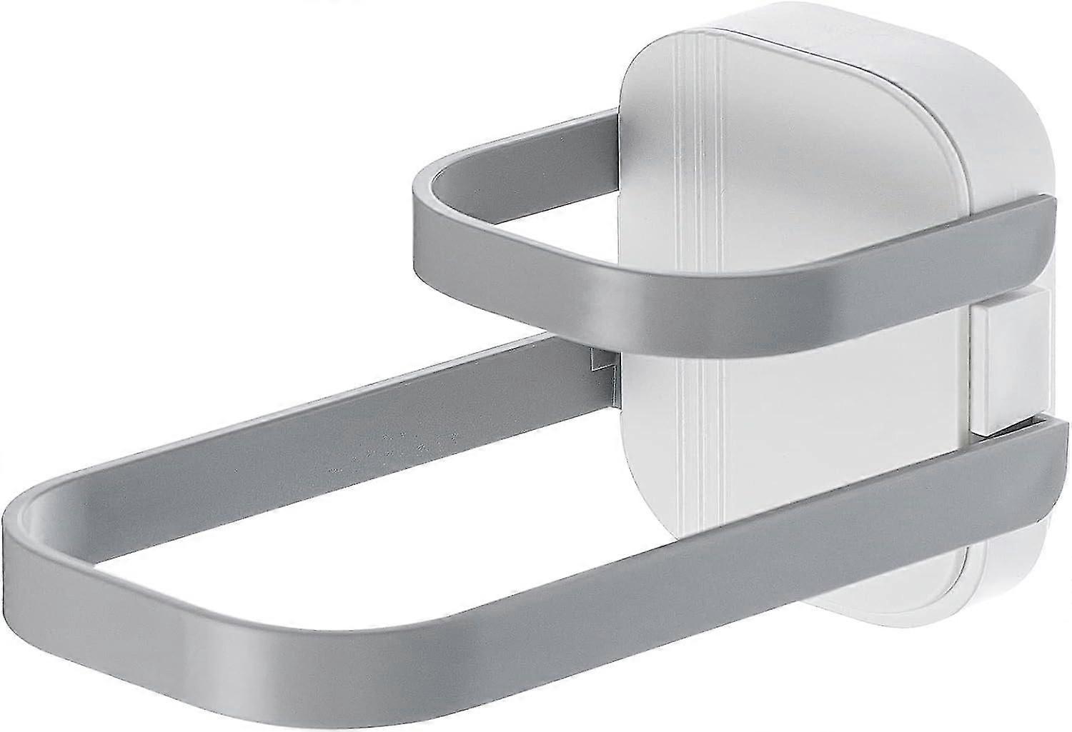 Hanger Organizer Stacker, Wall Mount Hanger Holder Rack, No Drilling, Foldable with 2-Arms, Clips & Clothes Hanger Storage Organizer for Closet, Laund