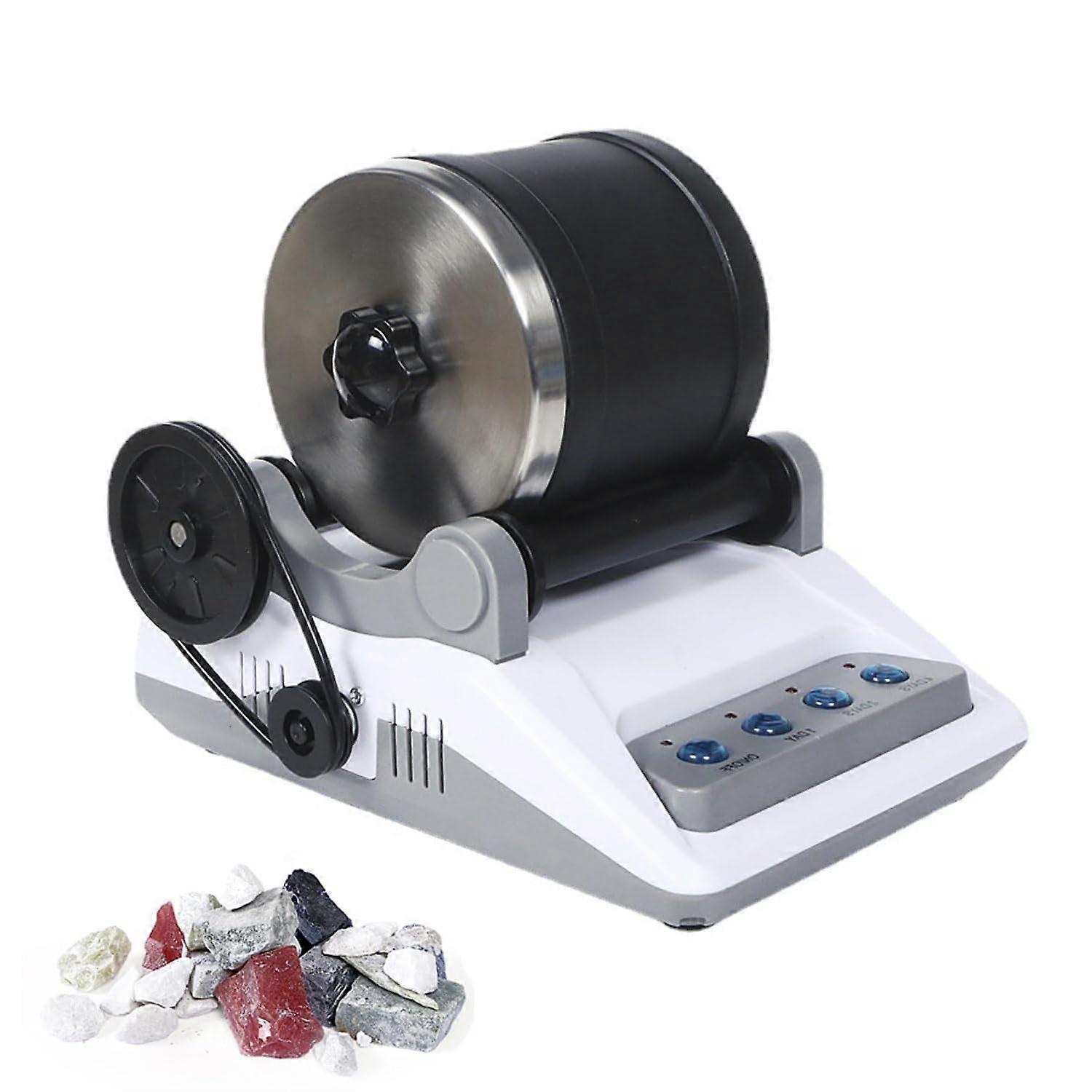 Rotary Rock Tumbler, Gemstone Polisher, ABS Material with Timer Buttons, Turns Rough Stones into Beautiful Gems for Crystals, Stones, Glass.