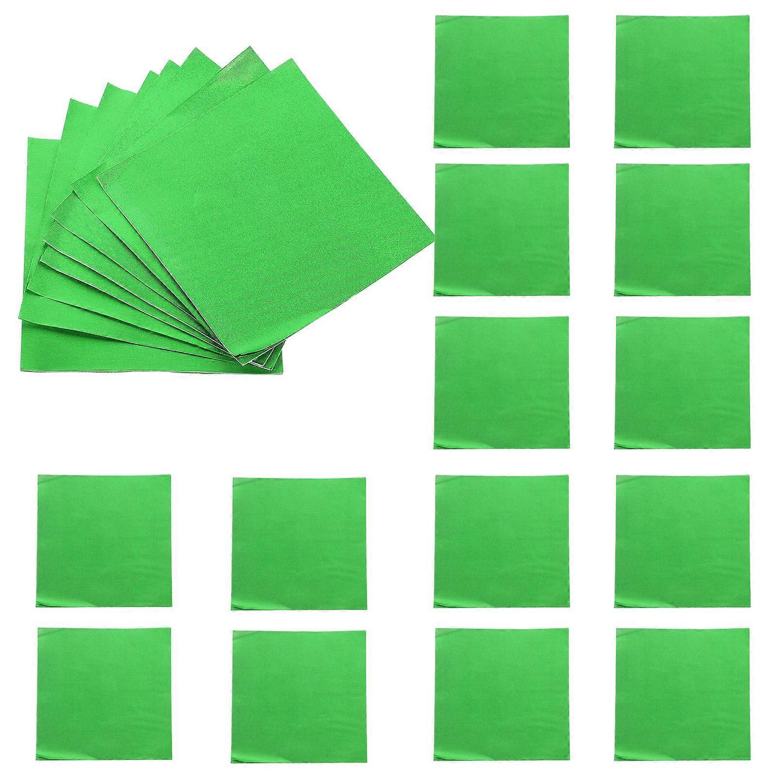 200pcs Green Aluminum Foil Candy Wrappers for Wrapping and Decorating Chocolates and Candies