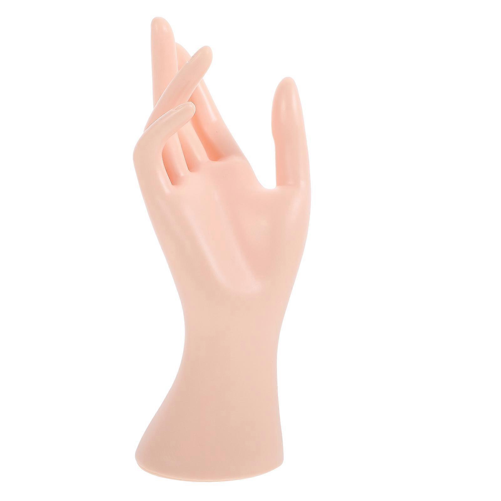 Plastic Hand Model Display Stand for Jewelry Storage – Durable Ring and Bracelet Showcase Rack with Elegant Design for Home and Store Use