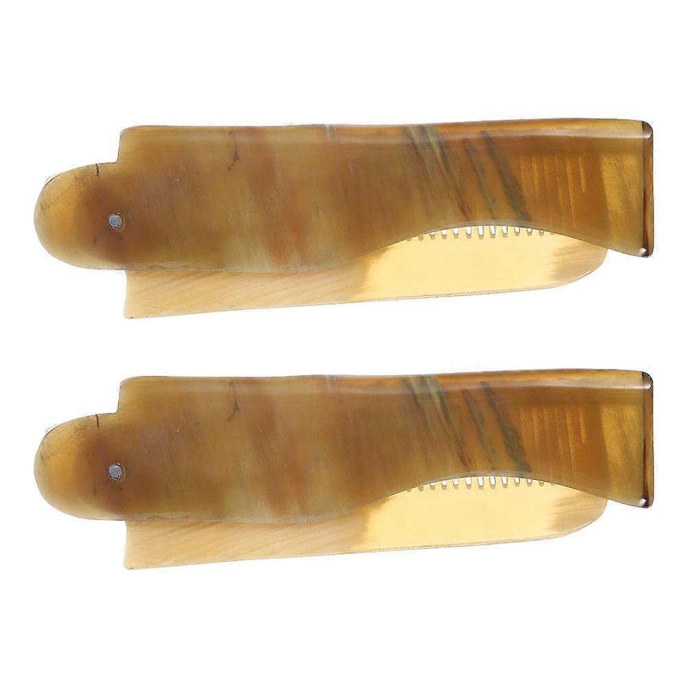 Lightweight Travel Brush Foldable Comb Assorted Color 16.50X2.50X1.00CM Portable Styling 2Pcs