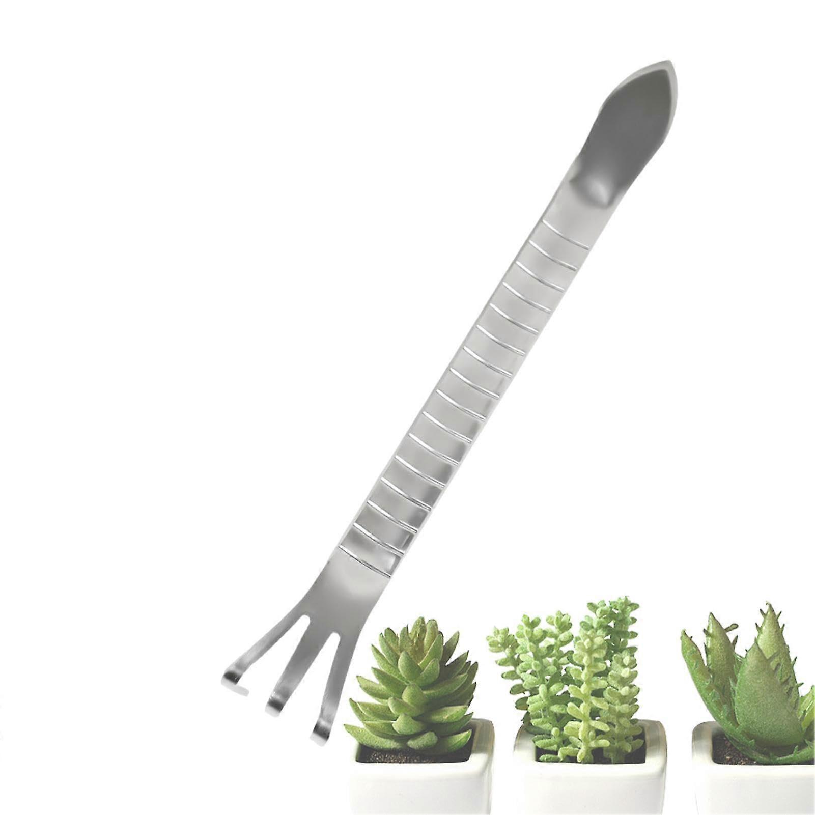 Garden Hand Rake Multipurpose Cultivator Tool for Weeding, Loosening, Aerating