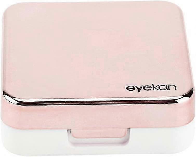 2025 Mini Contact Lens Case Portable Contact Lens Container for Contact Lens and Travel Use(Rose Red)