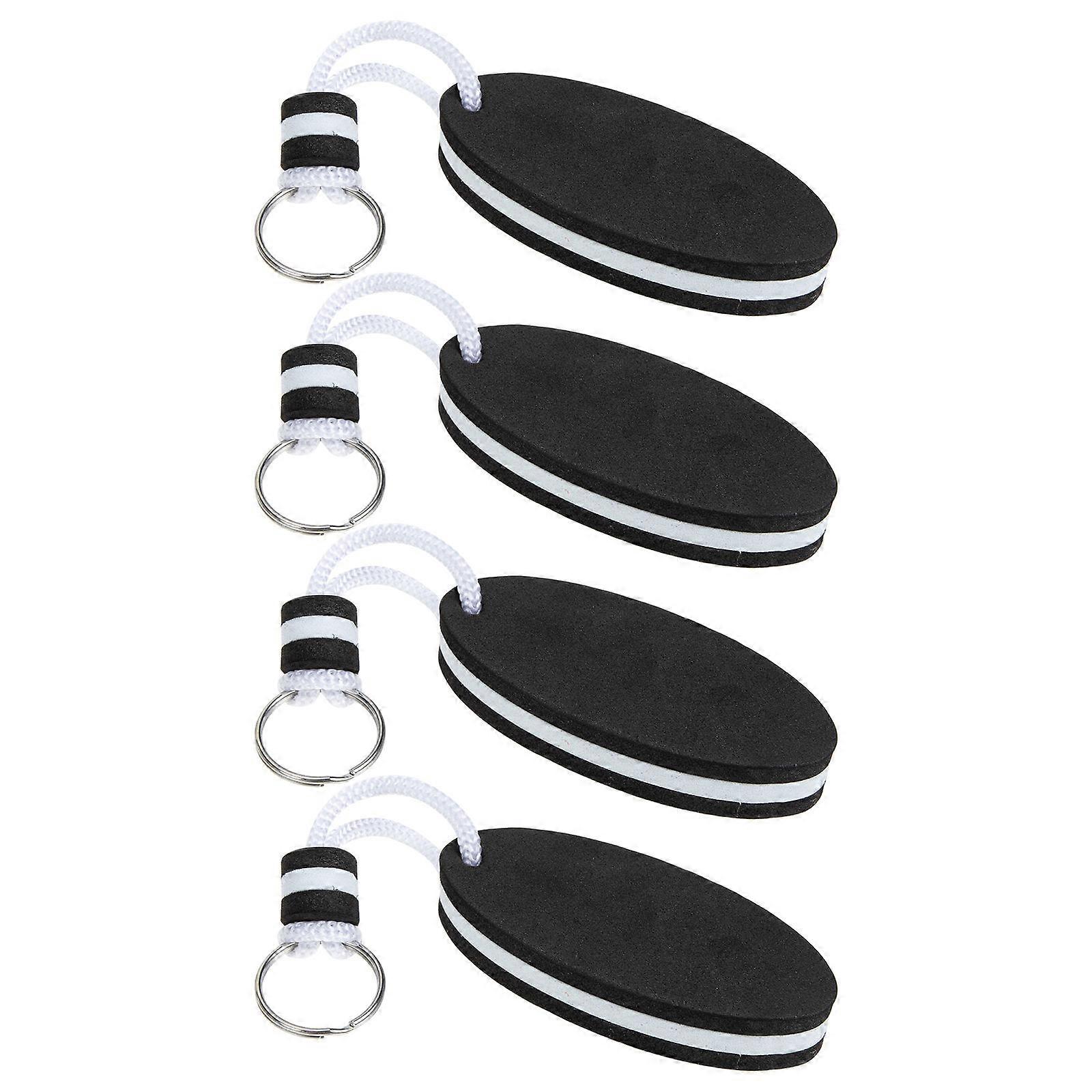 4pcs Floating Keychain, Eva Surfboard Design, Lightweight Durable Key Holder for Boating Outdoor Water Sports – Bright Color Easy Identification