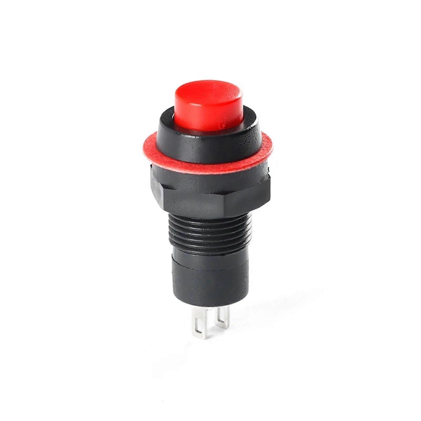 DS211 DS213 push button switches 10mm momentary/selflocking round (Red, SelfLock)