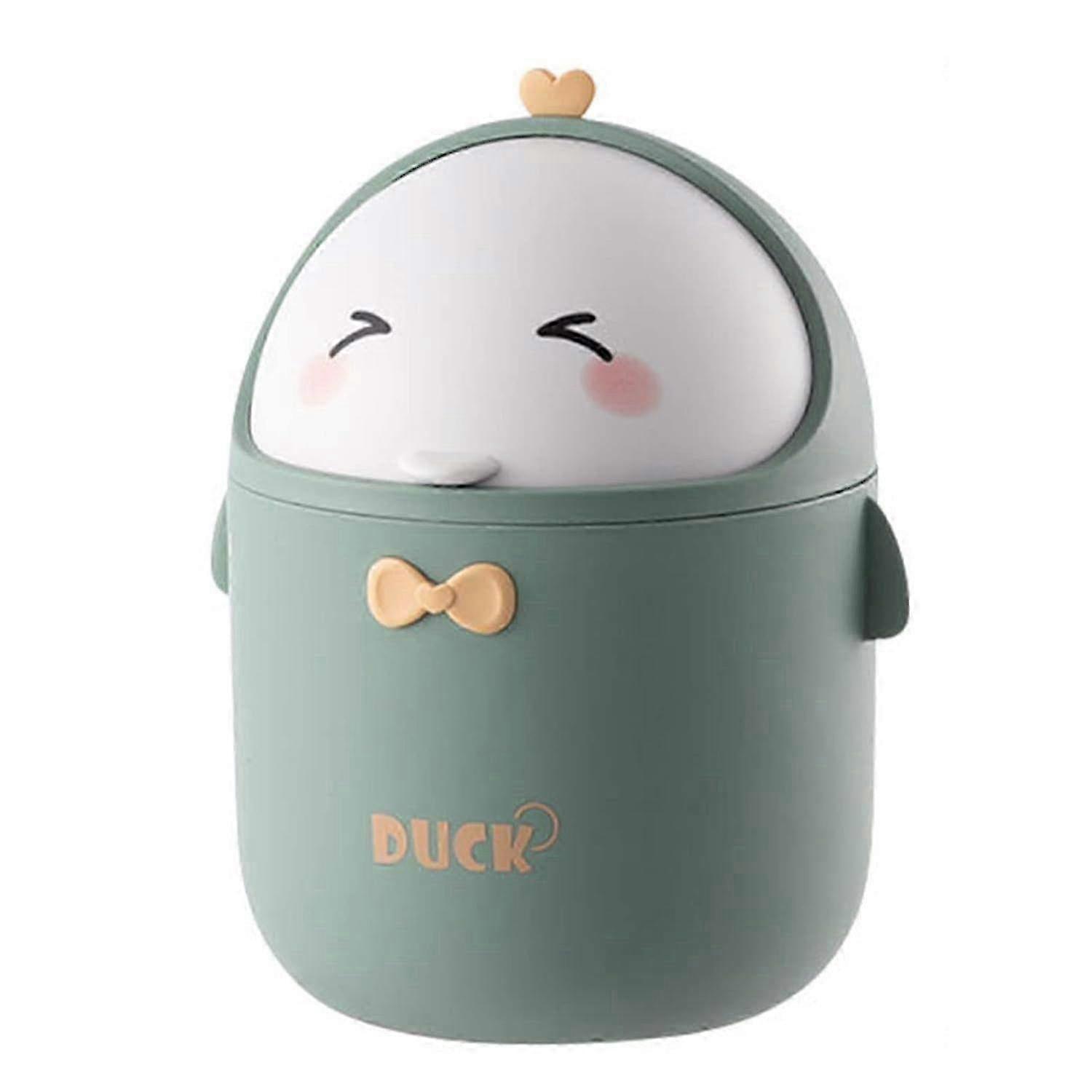 Compact Mini Desk Trash Can with Lid - Plastic Dustbin for Office & Home Use - Stylish Waste Basket for Everyday Convenience