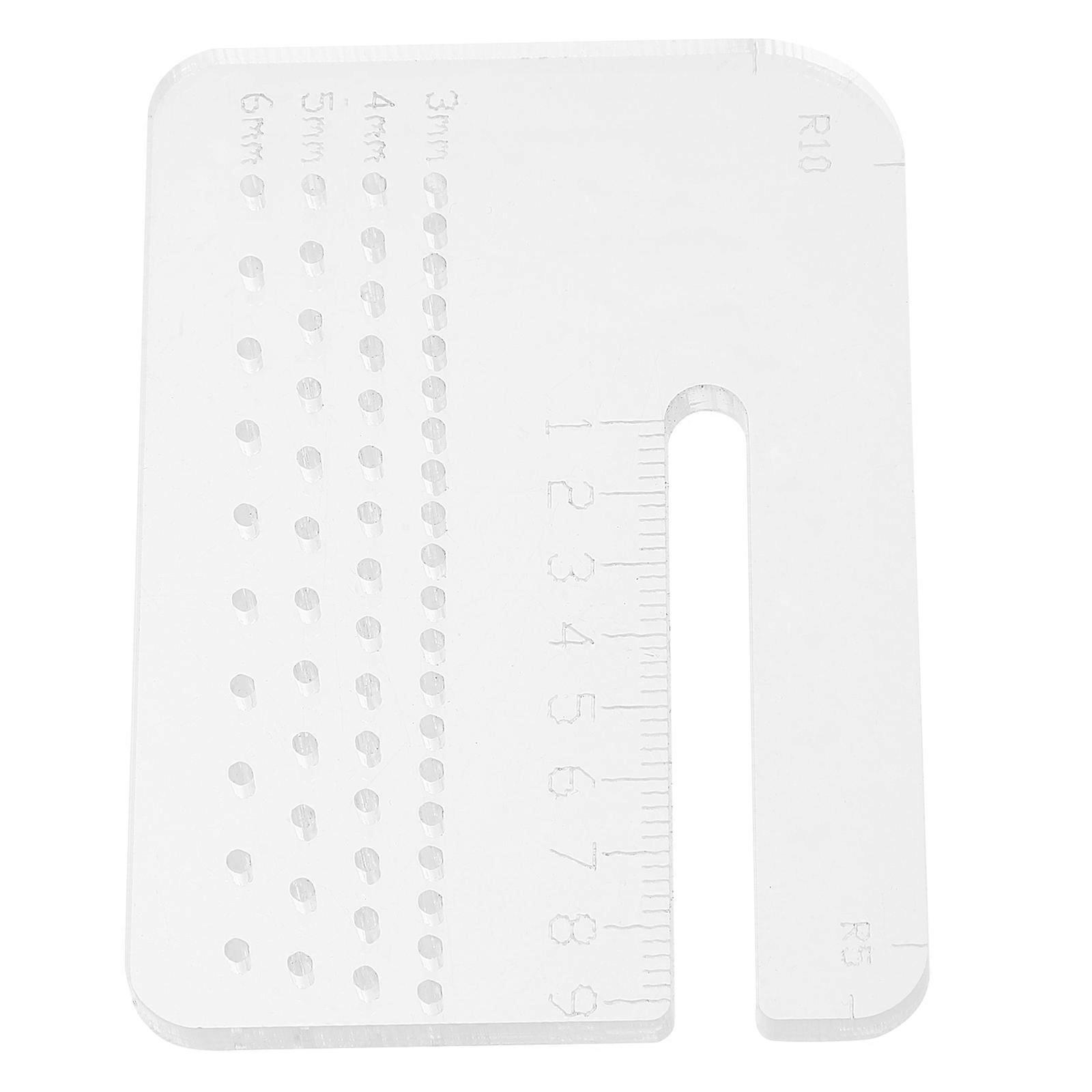 Hole Punch Tool with Acrylic Stitching Punch Aid Plate for Home .5 x 5.5 inches