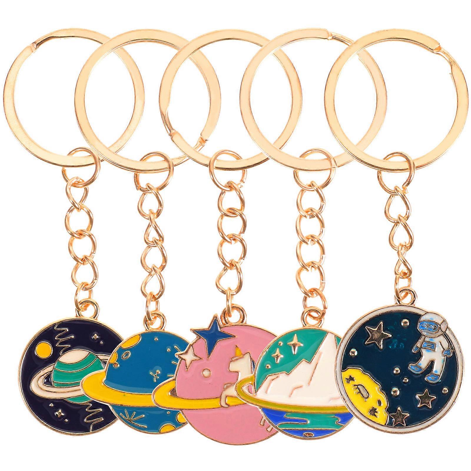 Creative Universethemed keychain with Alloy Pendant for Keys in Assorted Colors and Styles