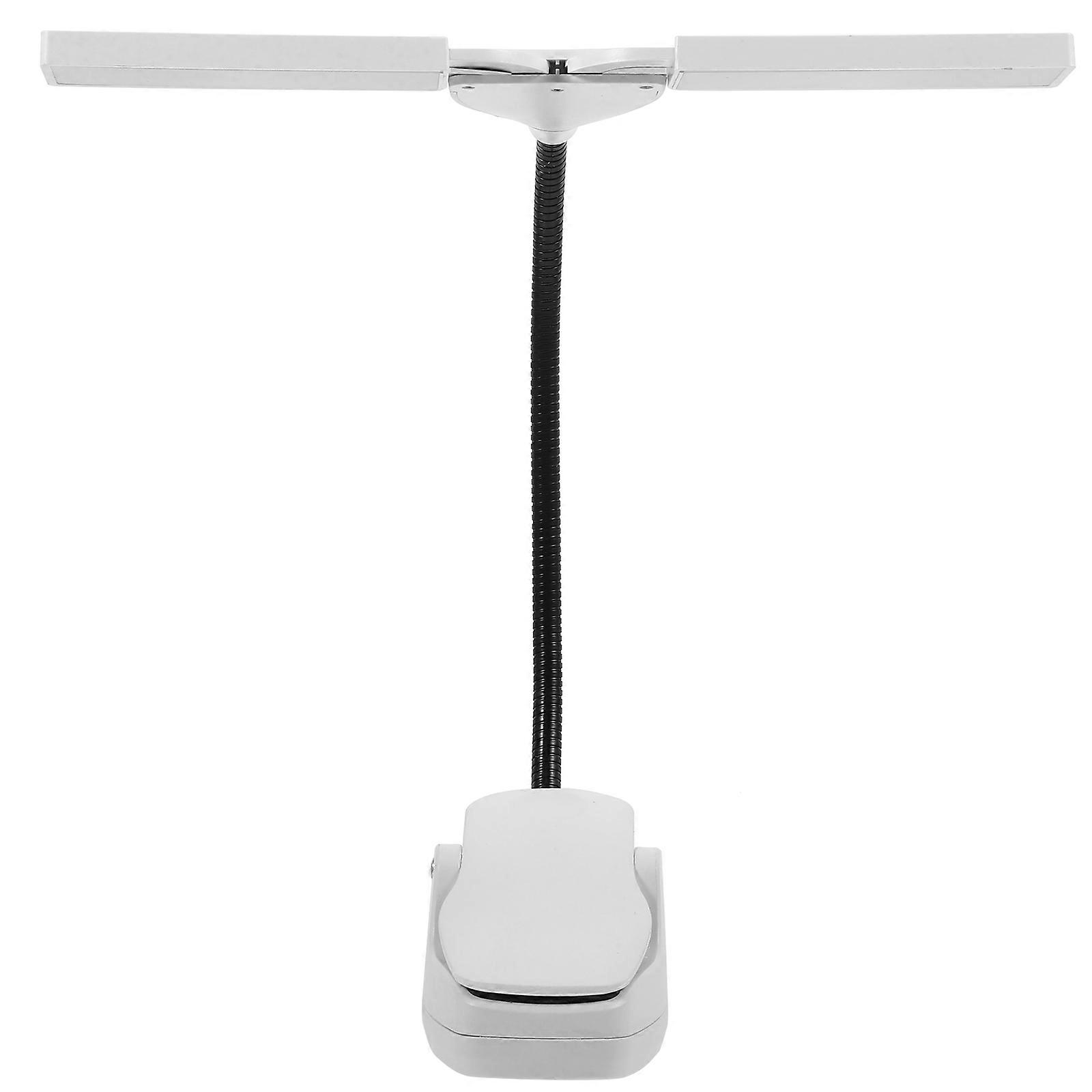 Rechargeable LED Clip Stand Light with USB Charging, Adjustable Arm, Versatile Book Light for Piano, Reading, and Desk Use