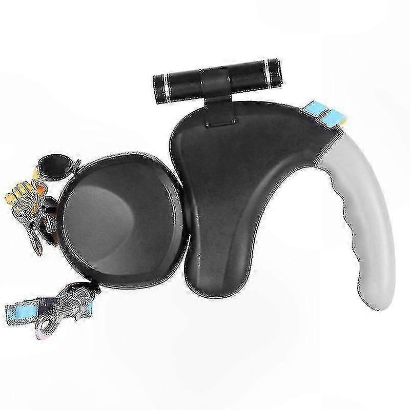 LED Light Double-Sided Retractable Dog Leash with Automatic Rope (Multiple Options)