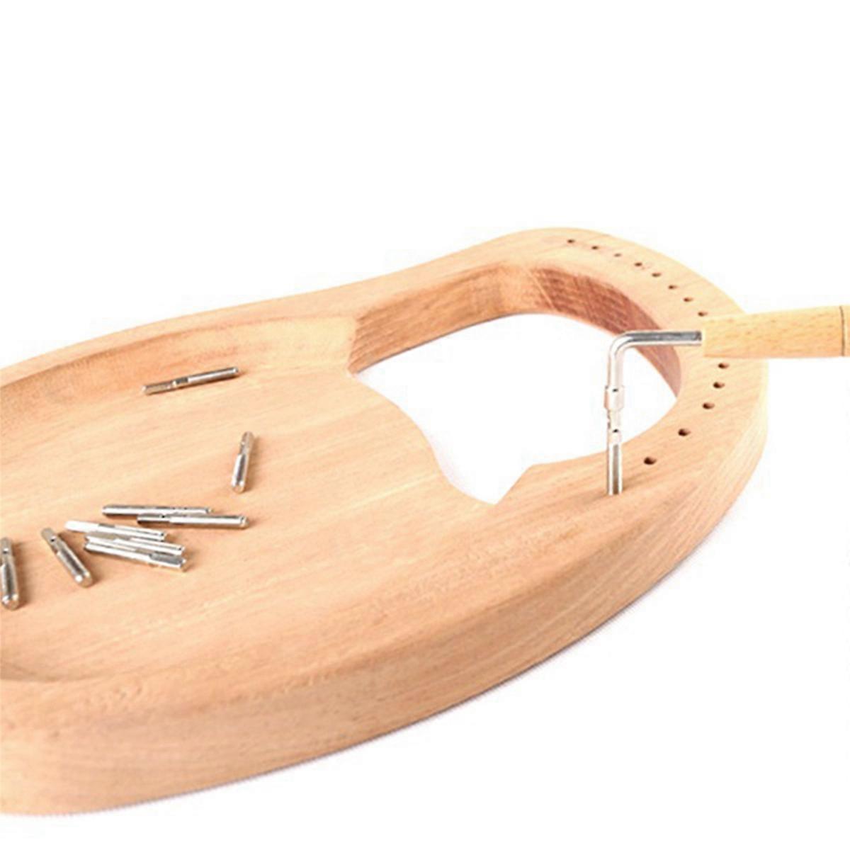 100x Tuning Pin Nails and 100Pcs Rivets,with L-Shape Tuning Wrench,for Lyre Harp Small Harp Musical