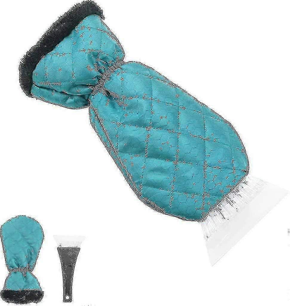 Ice Scraper Mitt For Car, Waterproof Snow Remover Glove, Warm Padding Snow