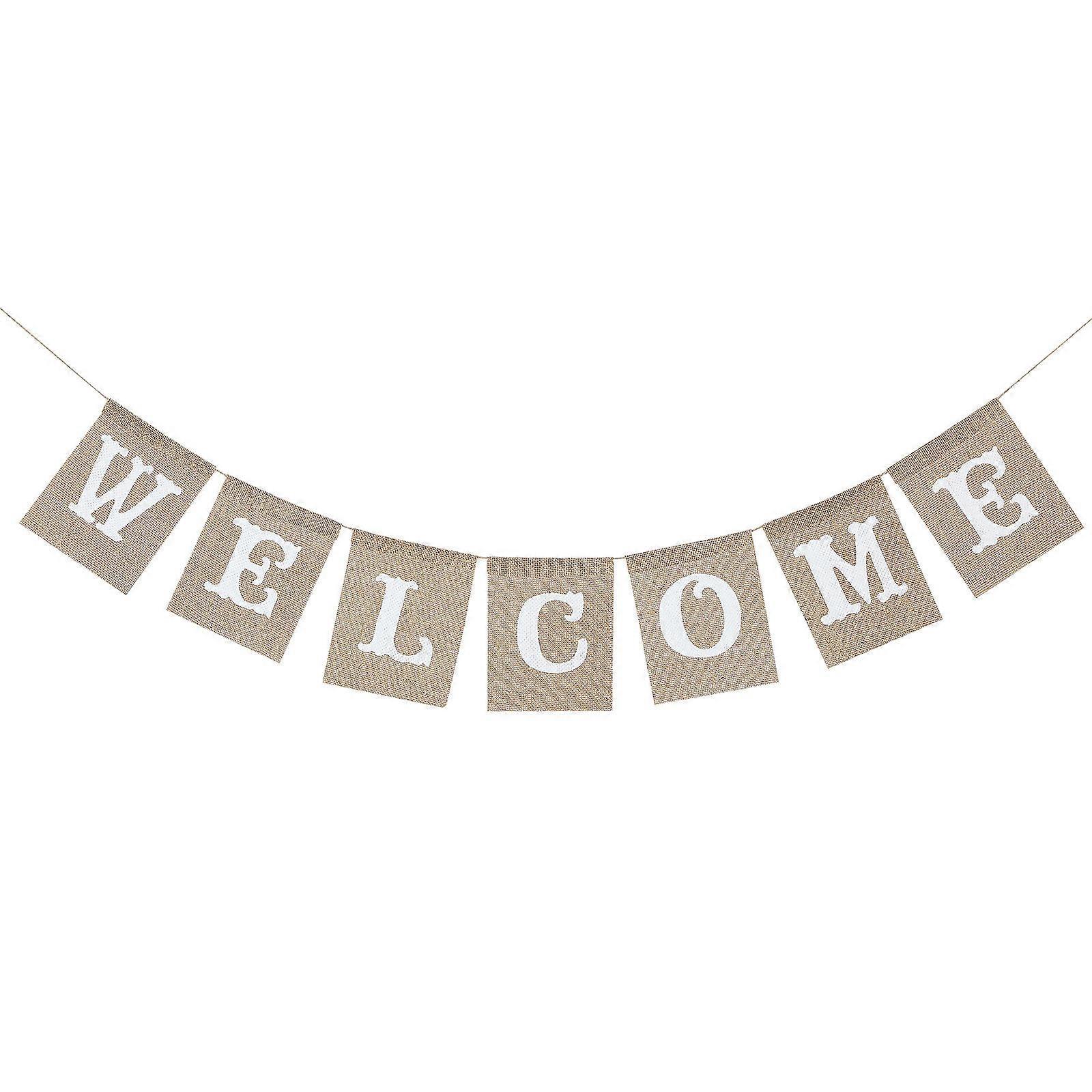 Versatile WELCOME Bunting, Functional Decor for Seasons and Milestones