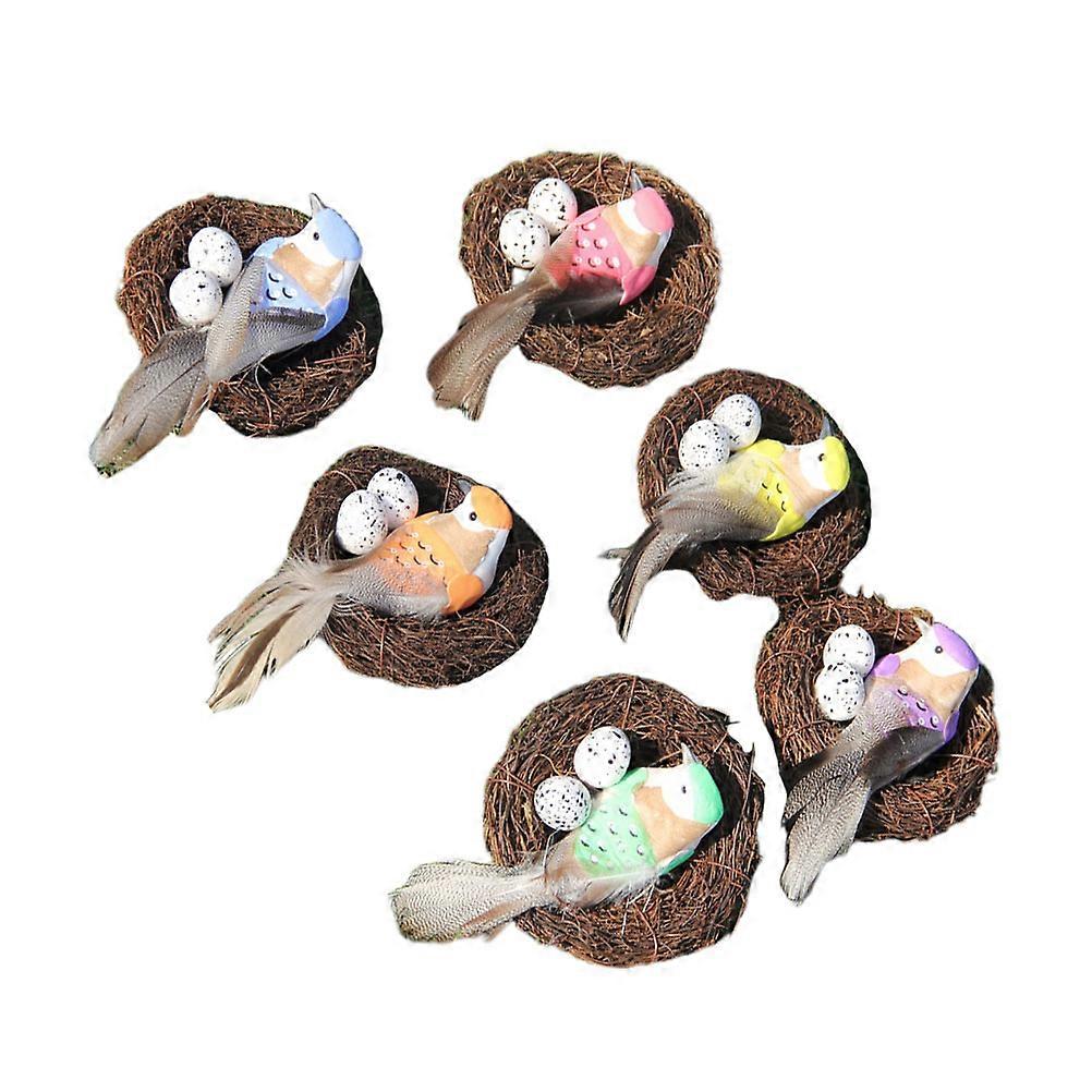 Simulated Nest Ornament, Elegant Addition to Bar Decor and Floral Displays, Artistic Touch