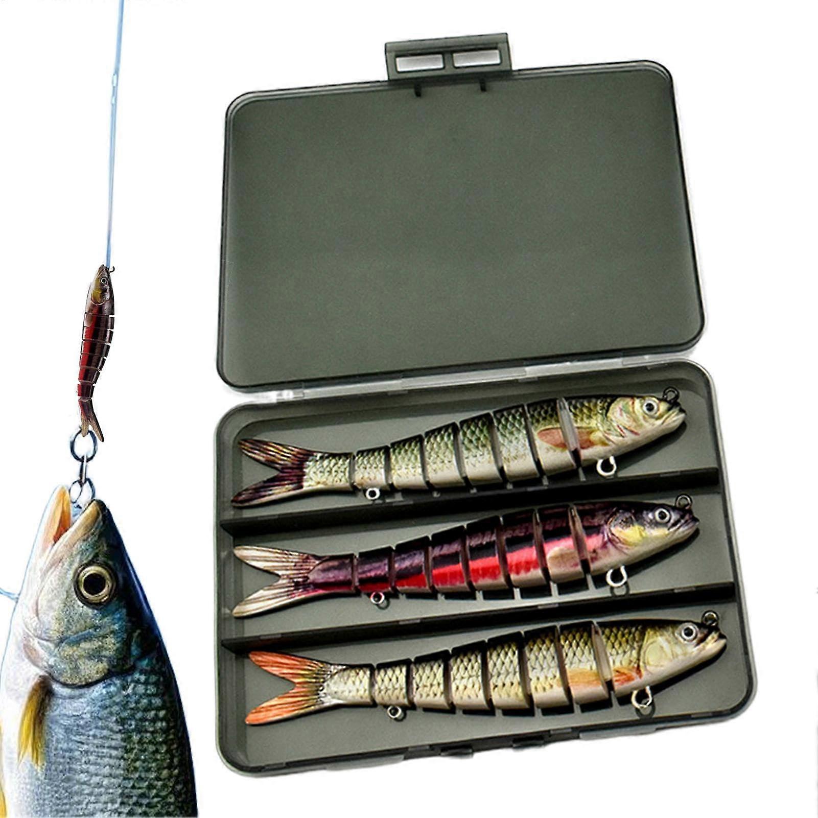 Angelköder, Welsköder Realistische Swimbait-Köder für Barsche Angelausrüstung für Männer, Angler, Väter, Anfänger in Seen, Flüssen und Meeren.