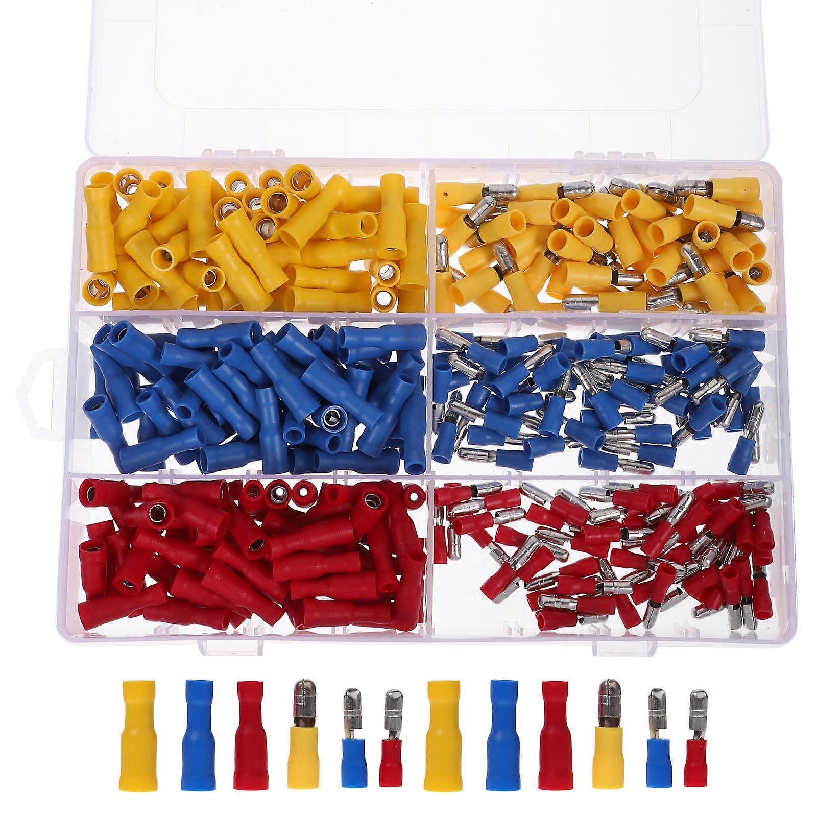 Crimp Wire Connectors Assorted Color 300Pcs Designed For DIY Enthusiasts Home Appliances Compression Effect Applicable