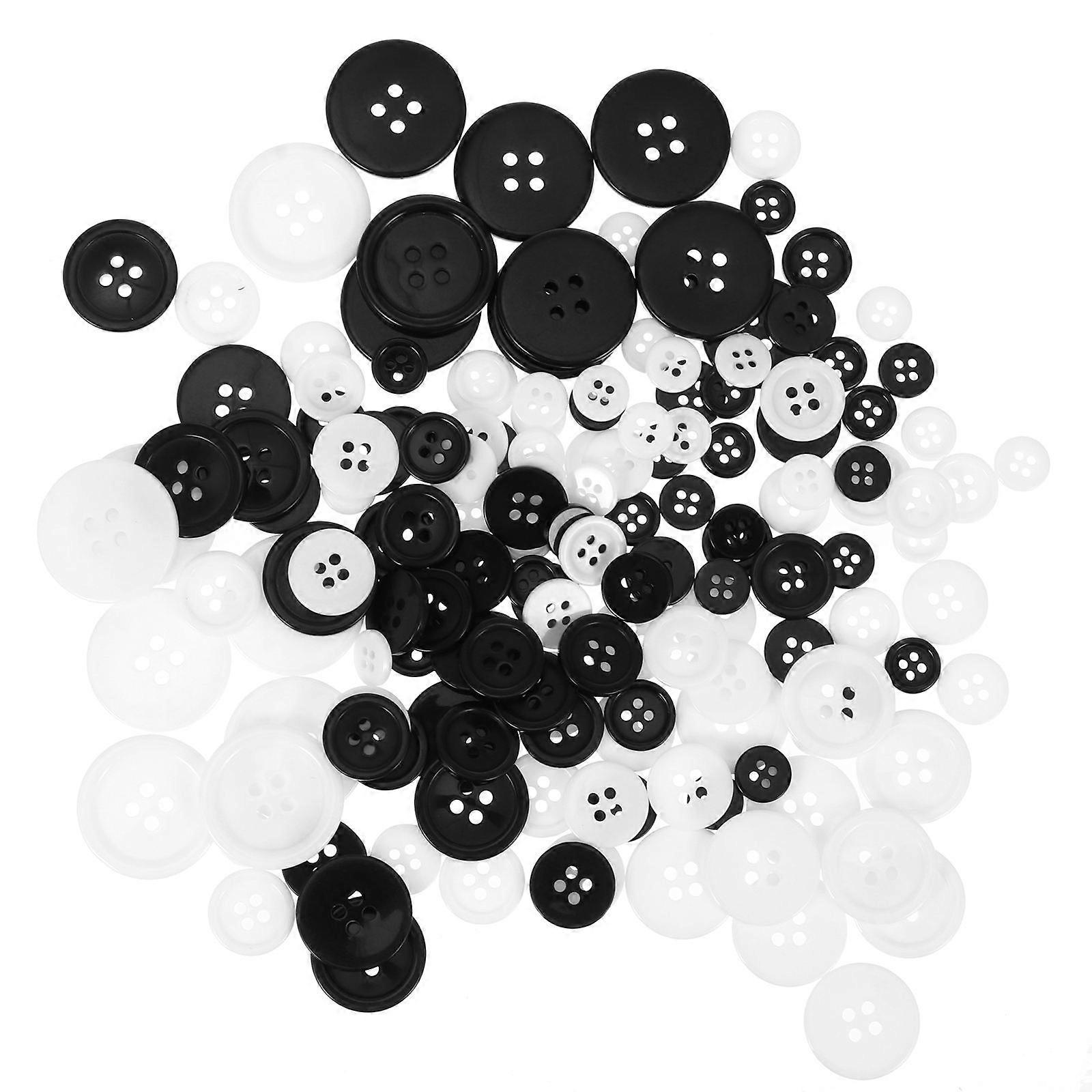 Round Four-Hole Buttons 2.5X2.5CM Western Suit Style Suitable For Crafters 160Pcs