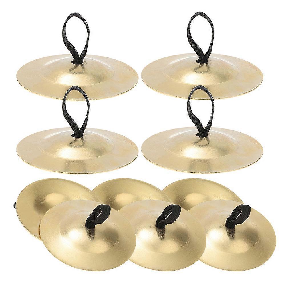 الصنج النحاسي الذهبي للإصبع للحفلات مع أحزمة مريحة خفيفة الوزن ومتينة 1.5 بوصة